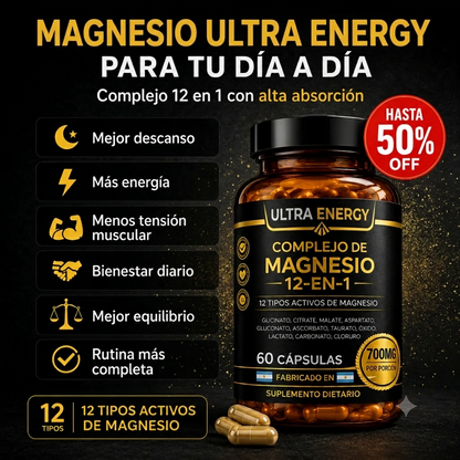Complejo de Magnesio 12 en 1 - Ultra Energy
