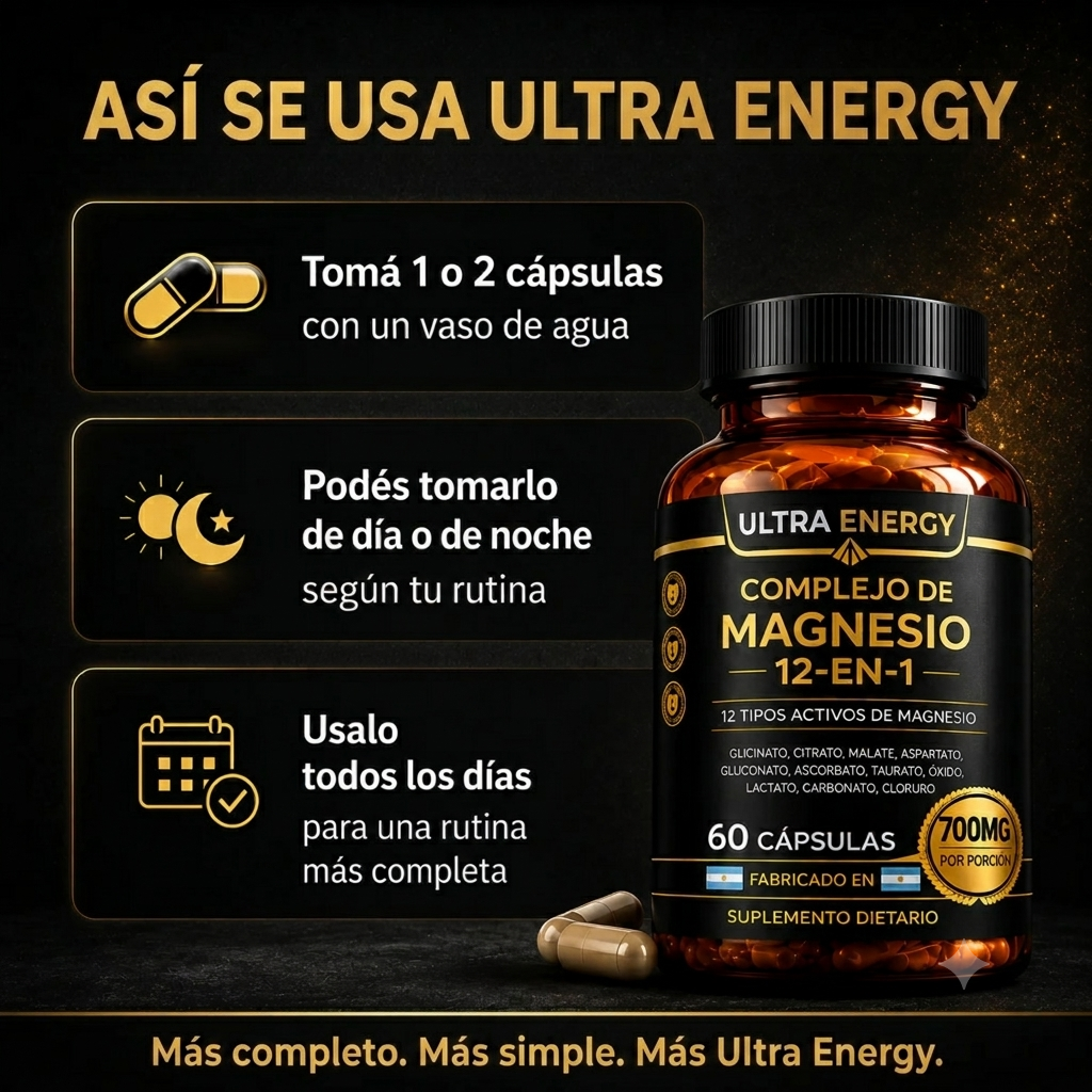 Complejo de Magnesio 12 en 1 - Ultra Energy