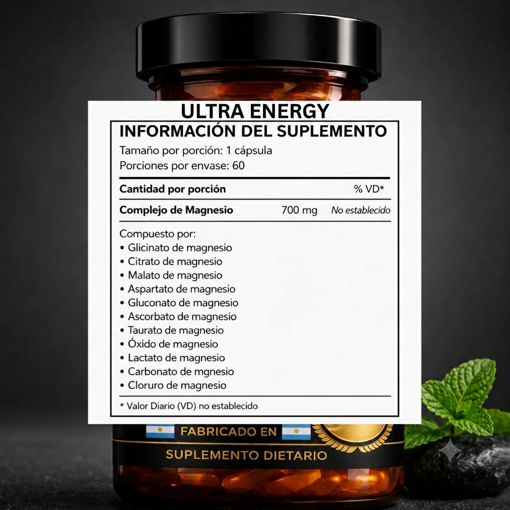 Complejo de Magnesio 12 en 1 - Ultra Energy