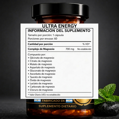 Complejo de Magnesio 12 en 1 - Ultra Energy